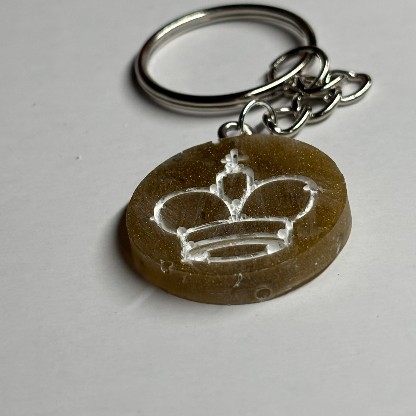 Brown King - Handmade Resin Keychain