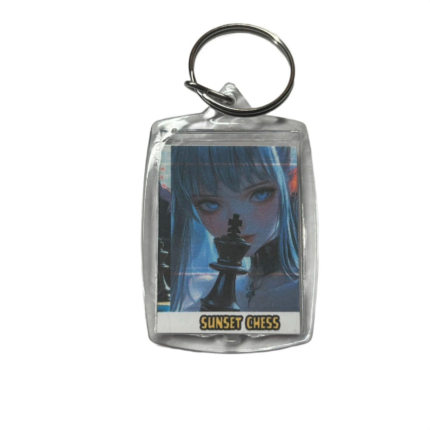 King in Hands - Chess  Photo Keychain