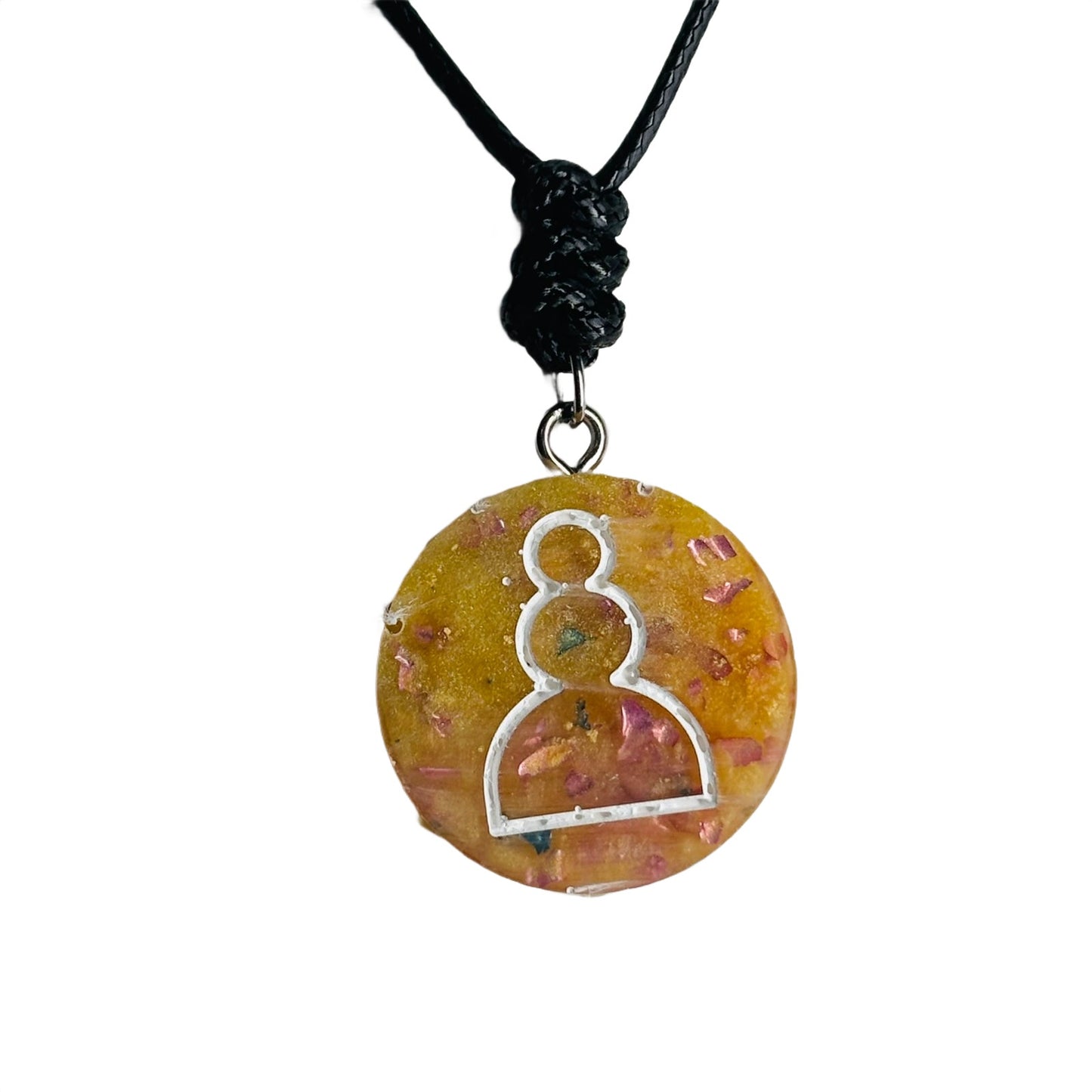 Banana Yellow Pawn - Handmade Resin Chess Necklace