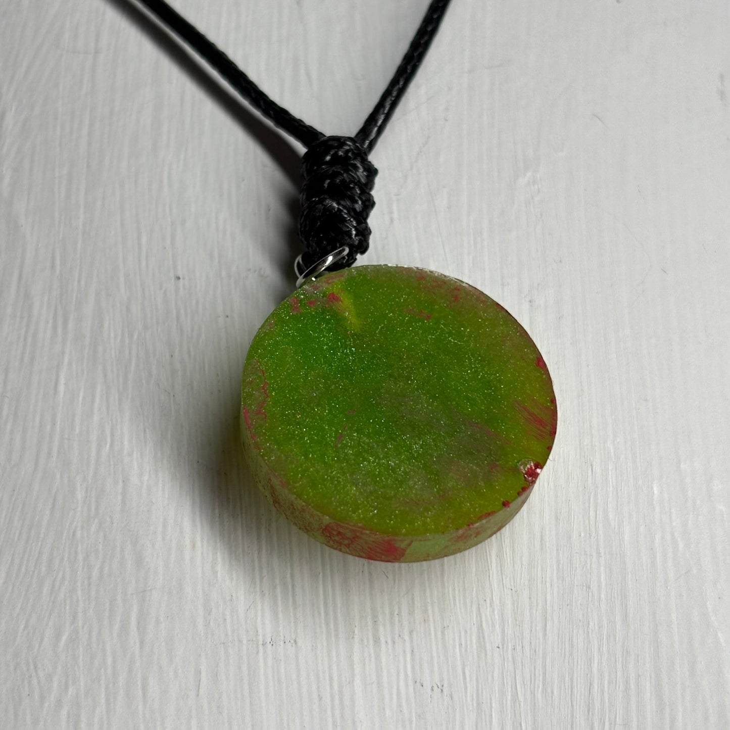 Christmas Colors King - Handmade Resin Chess Necklace