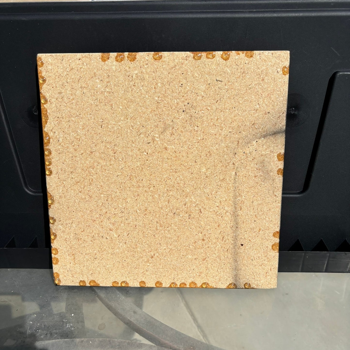 Galaxy Golden Space - Resin Coated Chess Board