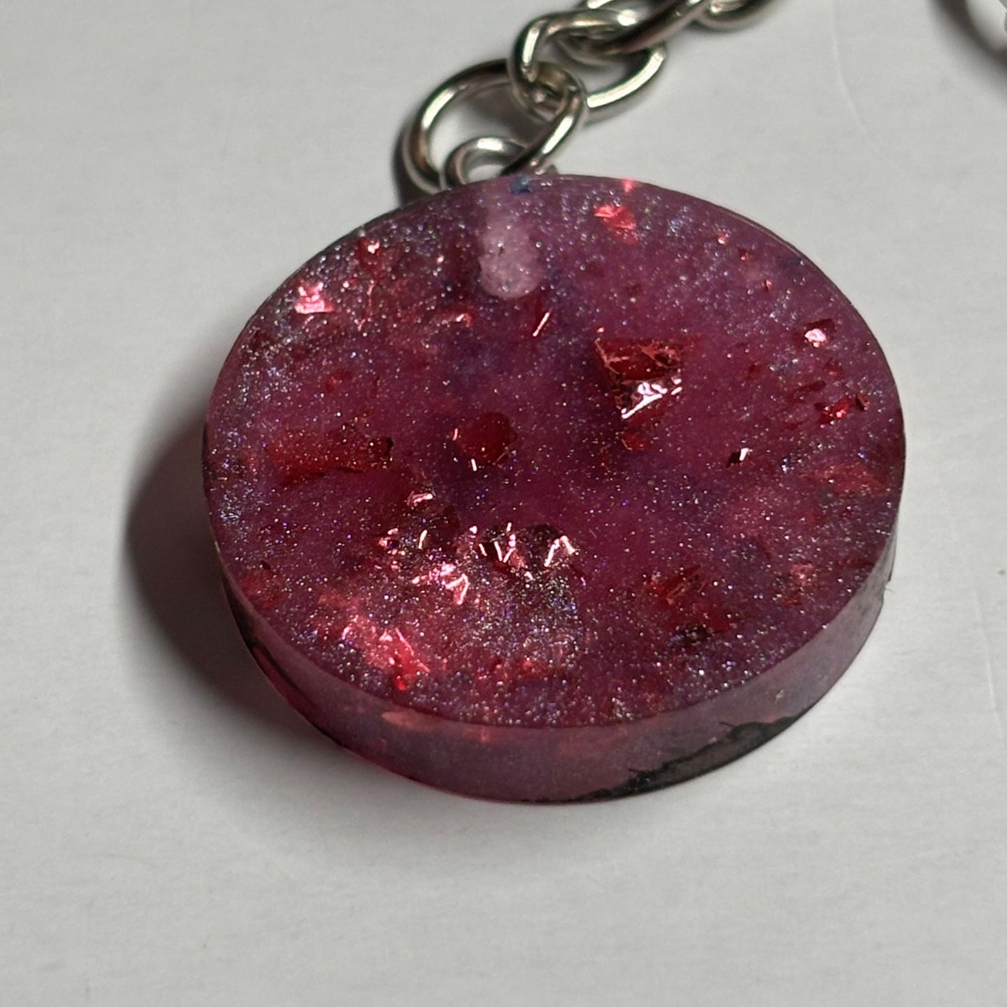 Rose Pink Pawn - Handmade Resin Keychain - Flat Edition