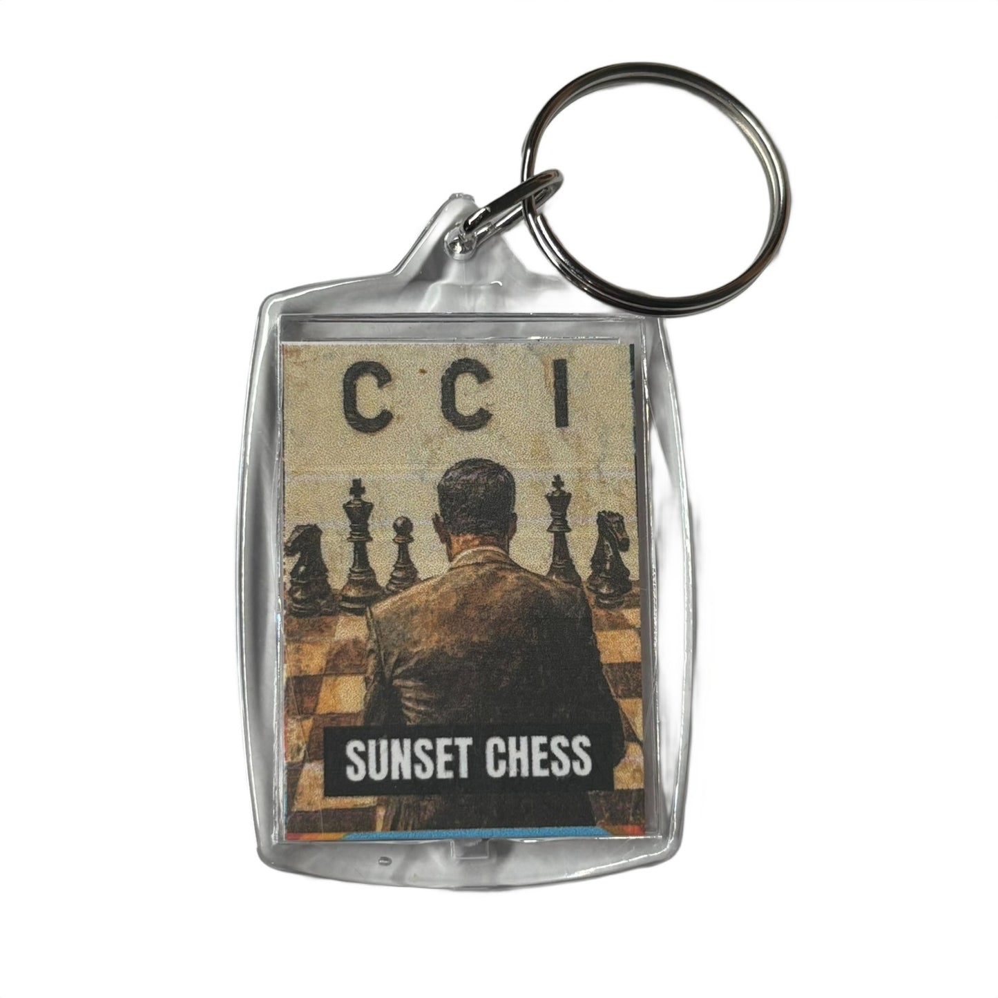 The CCI - Chess  Photo Keychain