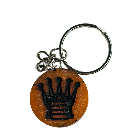 Cool Orange King - Handmade Resin Keychain