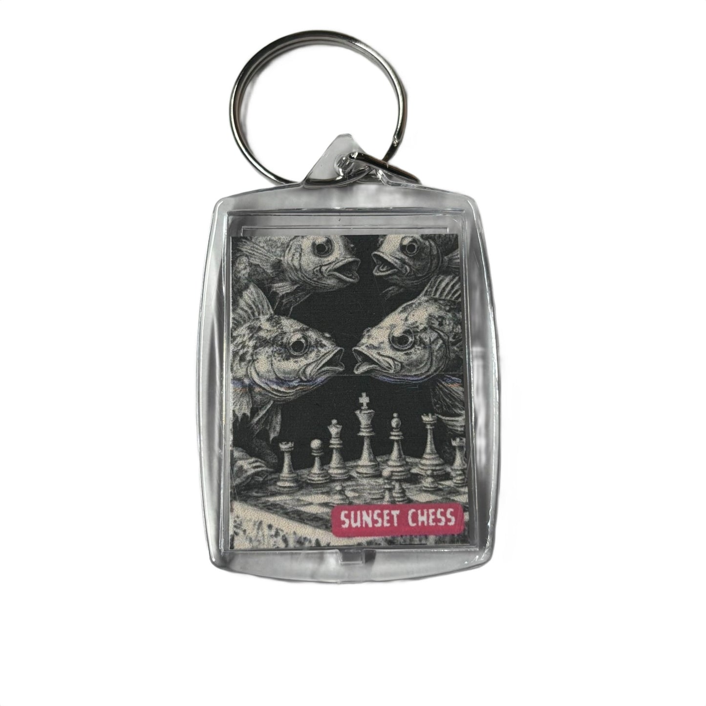 Underwater Games - Chess  Photo Keychain