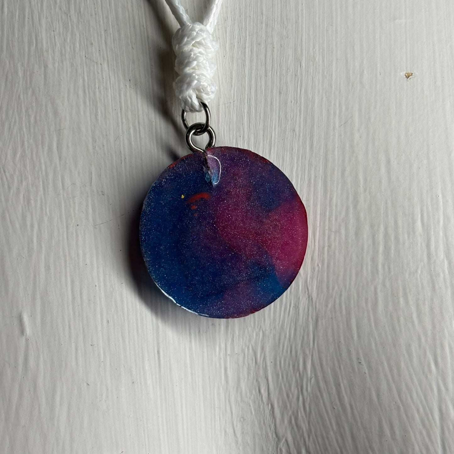 Dark Space Knight - Handmade Resin Chess Necklace