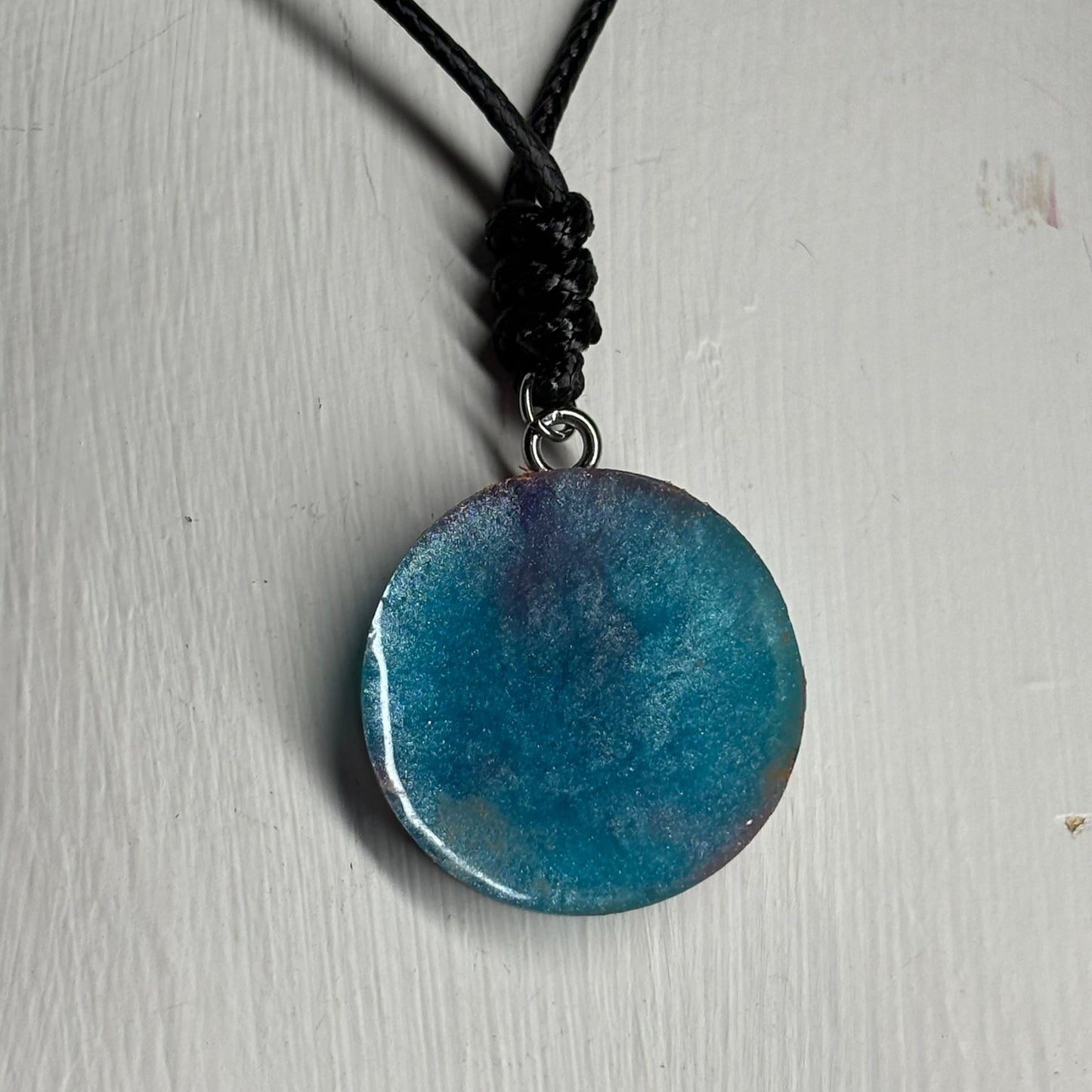 Orange Miami Knight - Handmade Resin Chess Necklace