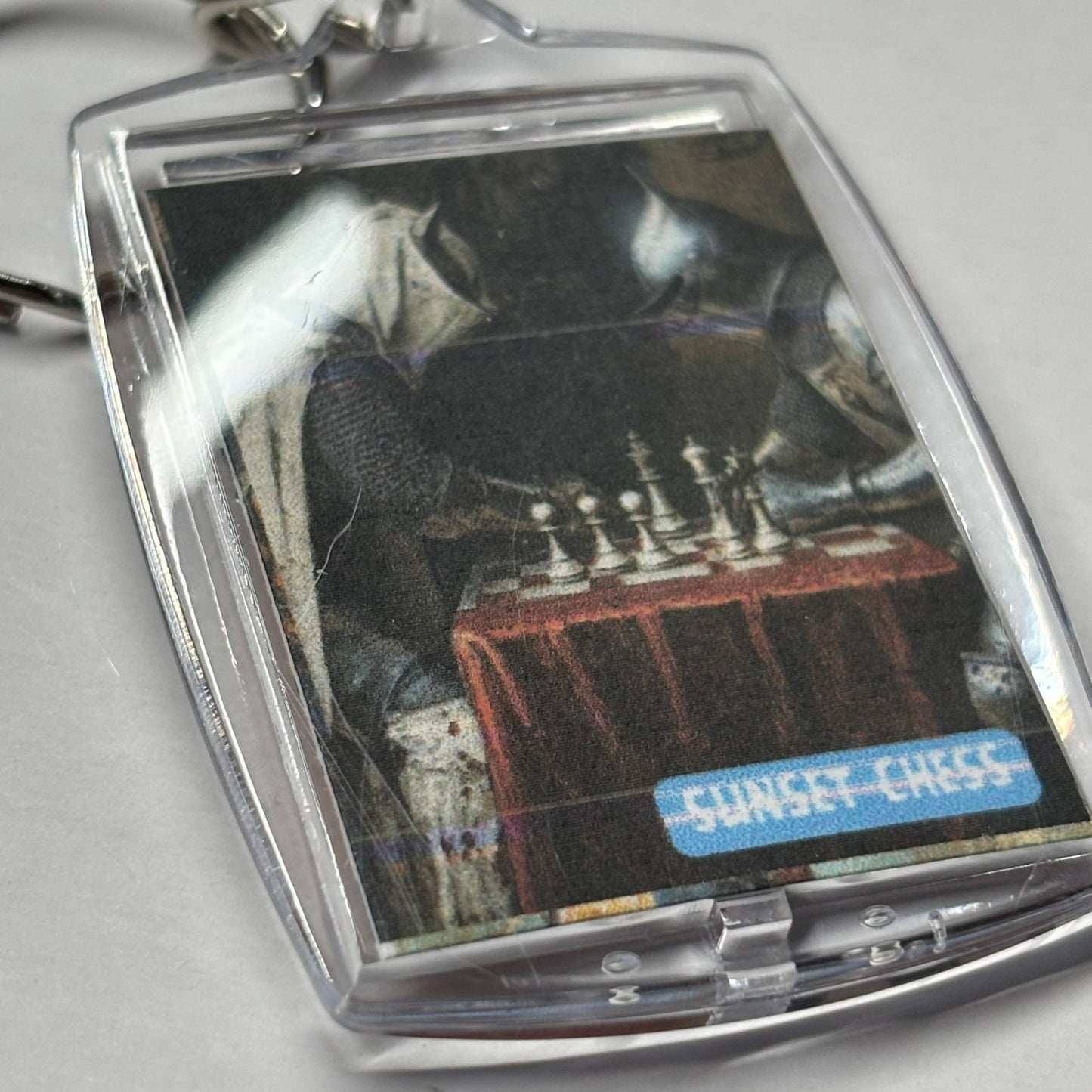 Knights Collide - Chess  Photo Keychain