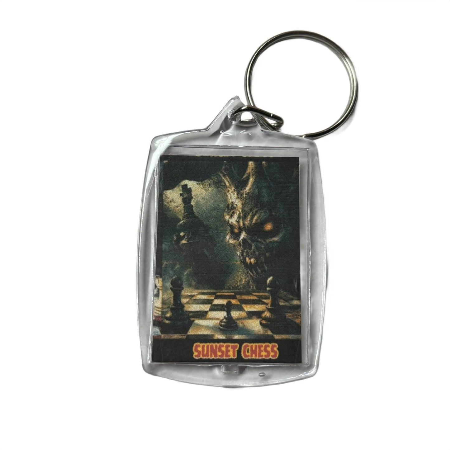 The Dark Side - Chess  Photo Keychain