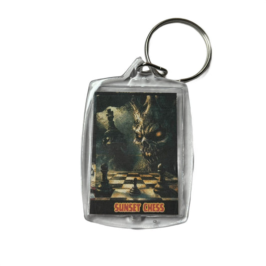 The Dark Side - Chess  Photo Keychain
