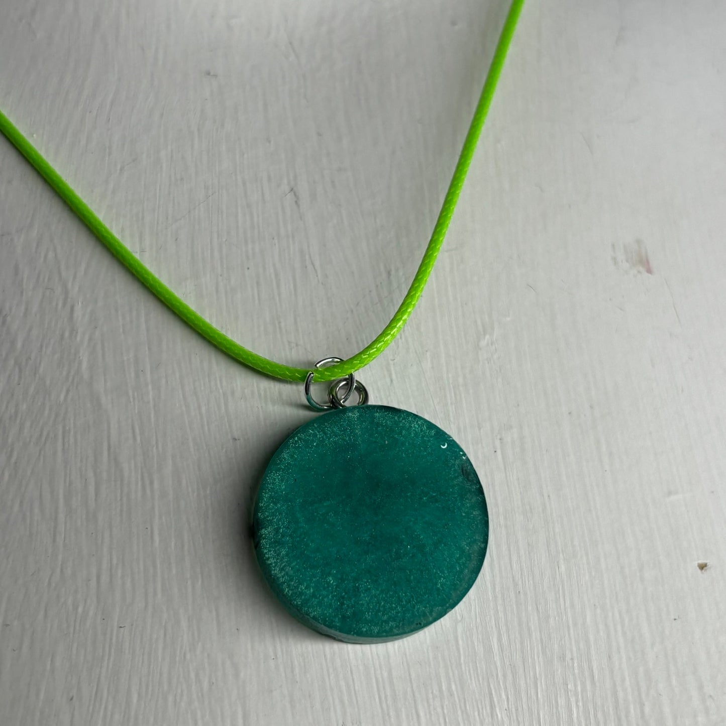 Dark Green King - Handmade Resin Chess Necklace