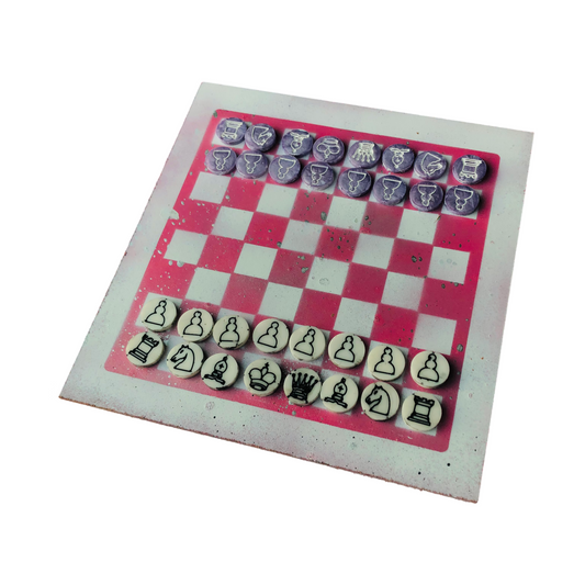 Chess Set - Pink & White