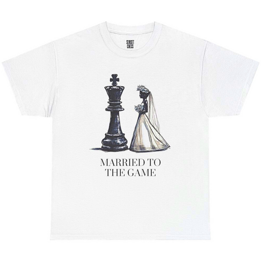 Married to the Game - Unisex Heavy Cotton Chess Tee