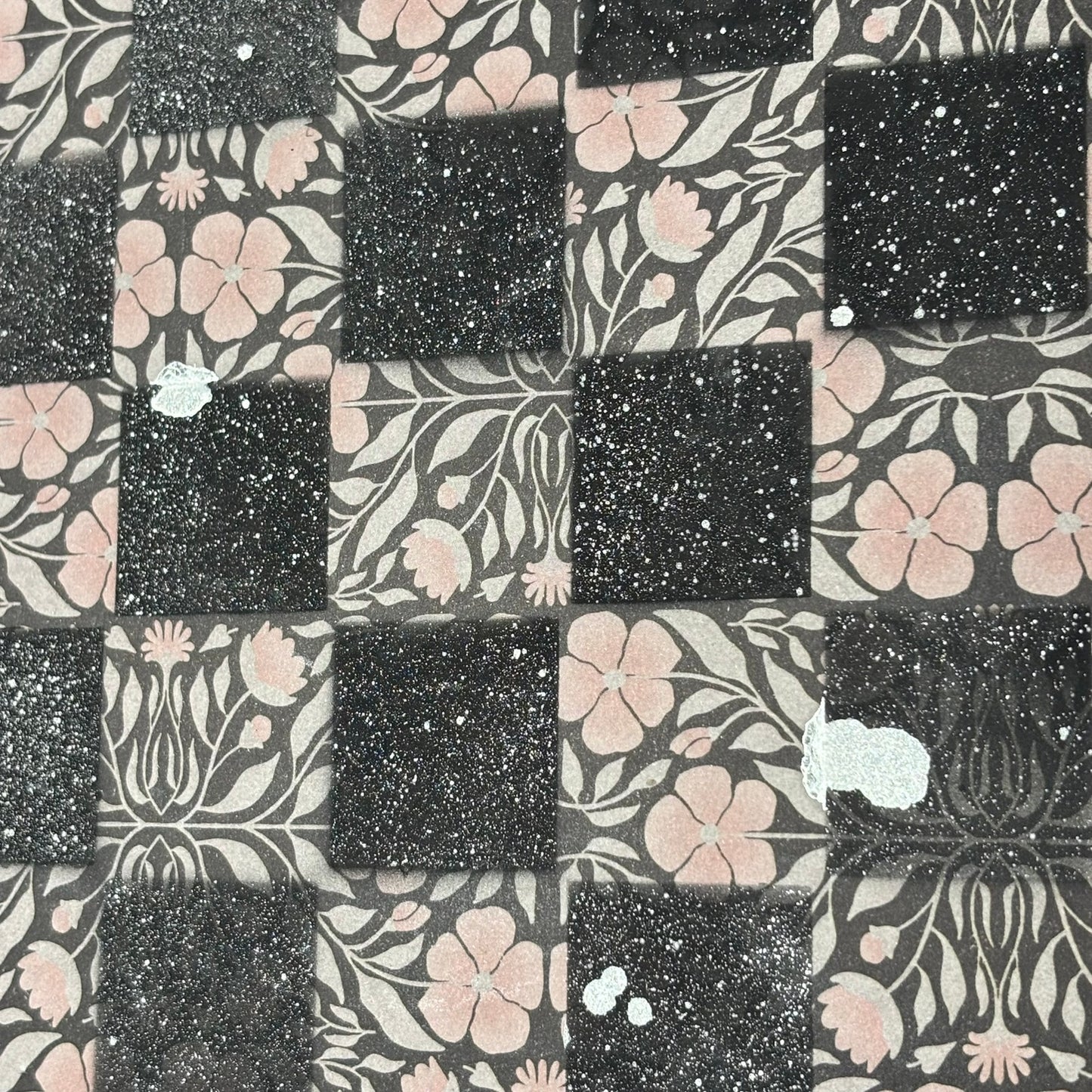 Vintage Chrome Mist - Scrapbook Chess Board