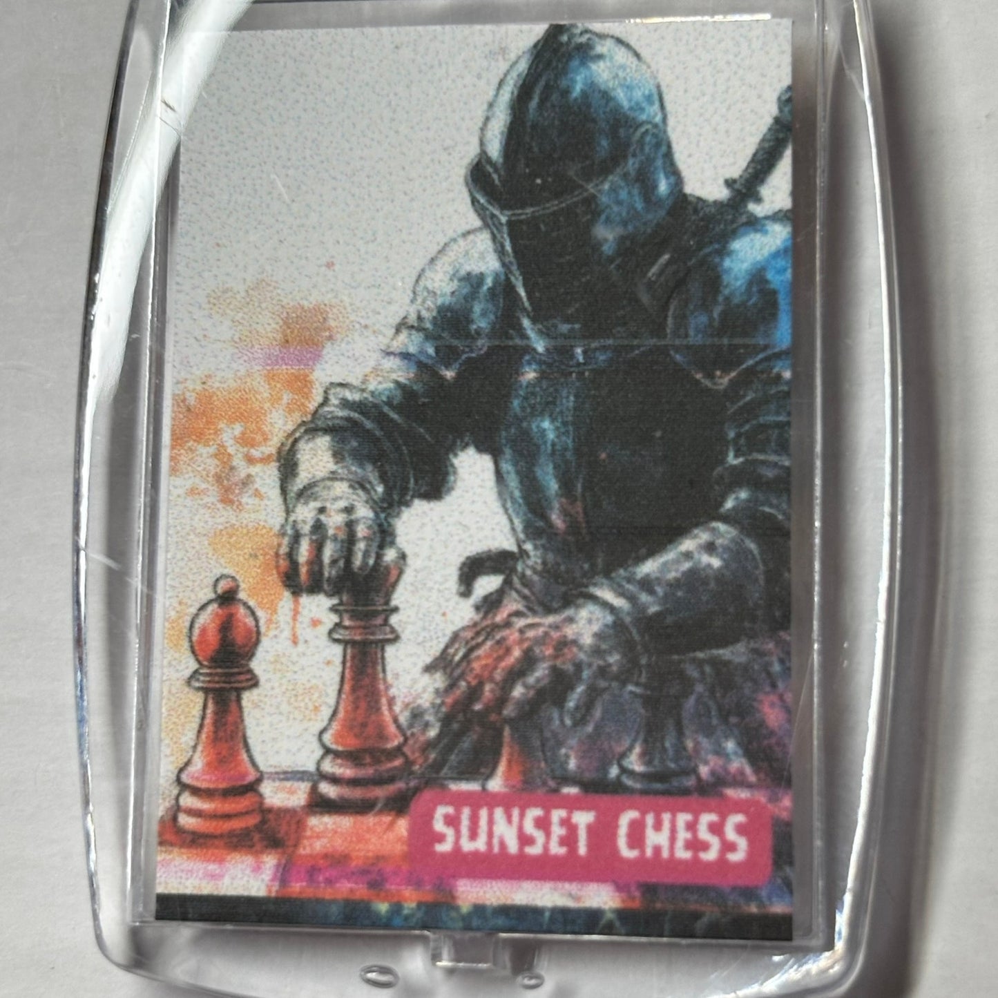 Knights Move - Chess  Photo Keychain
