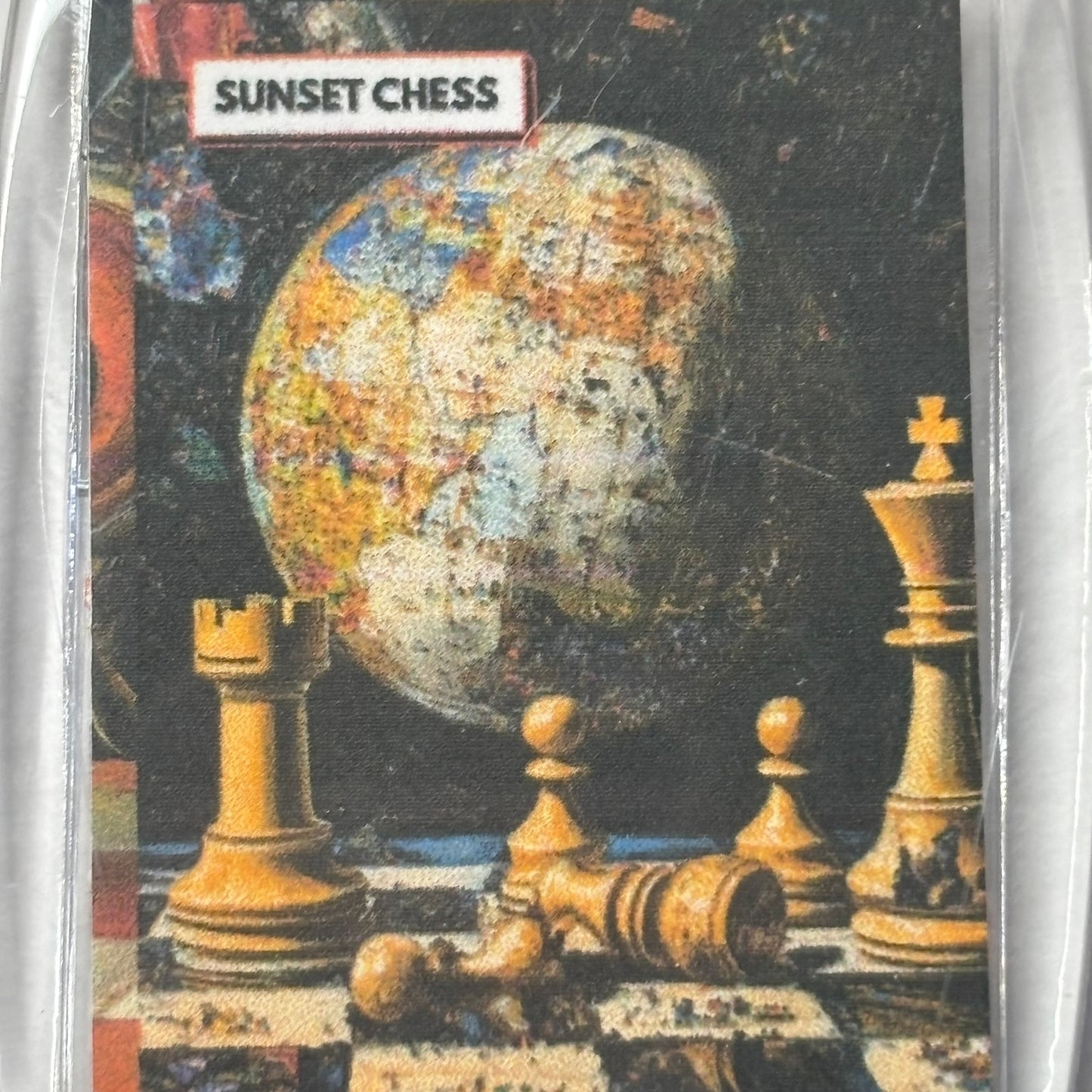 Planet Backdrop - Chess  Photo Keychain