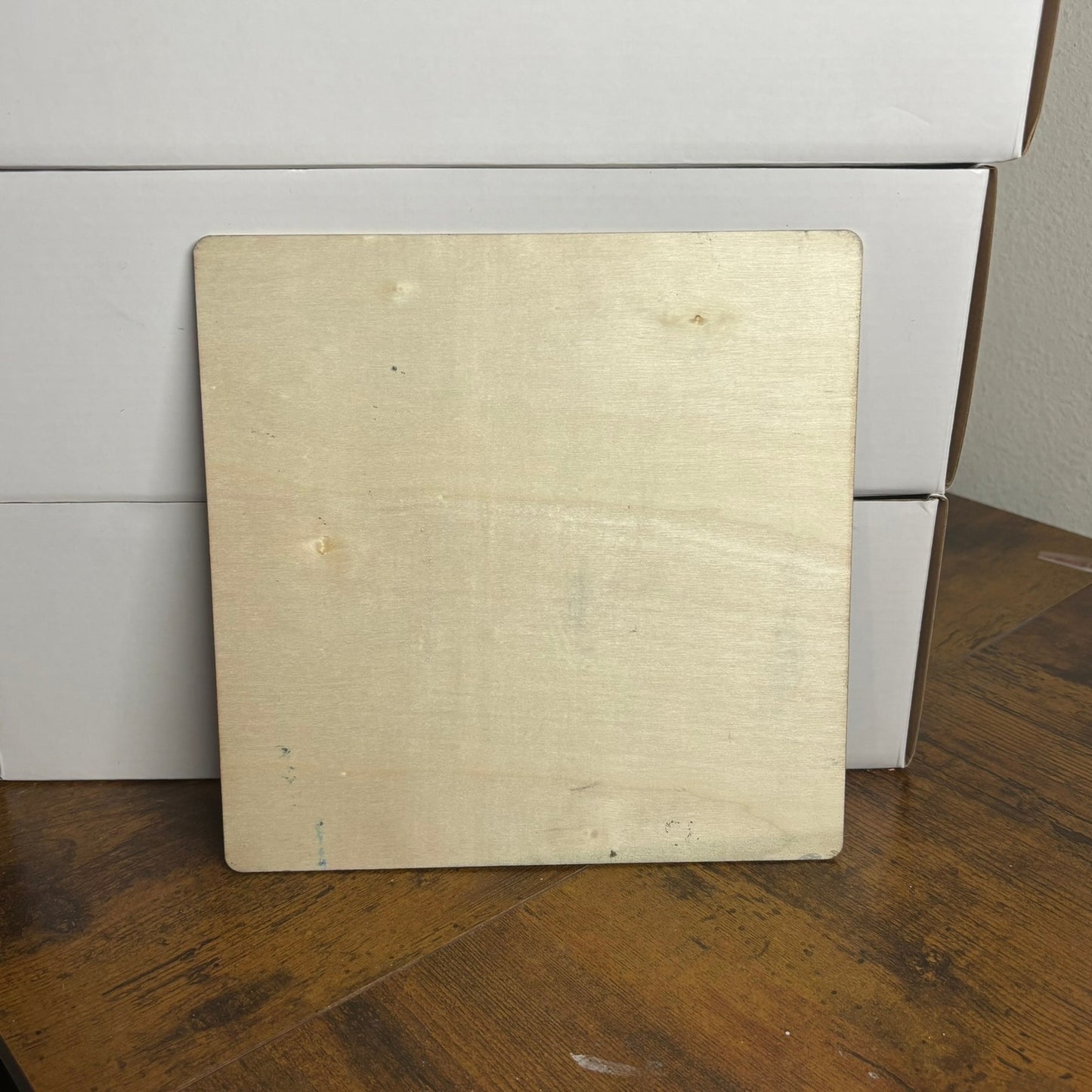 Golden Red - Painted Thin Wooden Chess Board