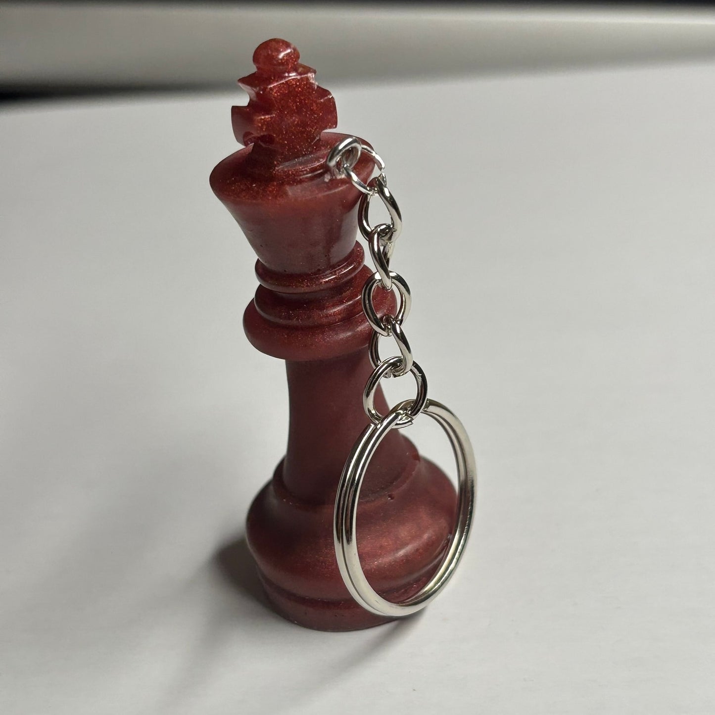 Royal Burned Red King - Handmade Resin Keychain