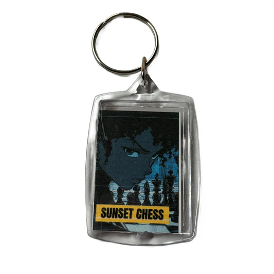 Afro Girl - Chess  Photo Keychain