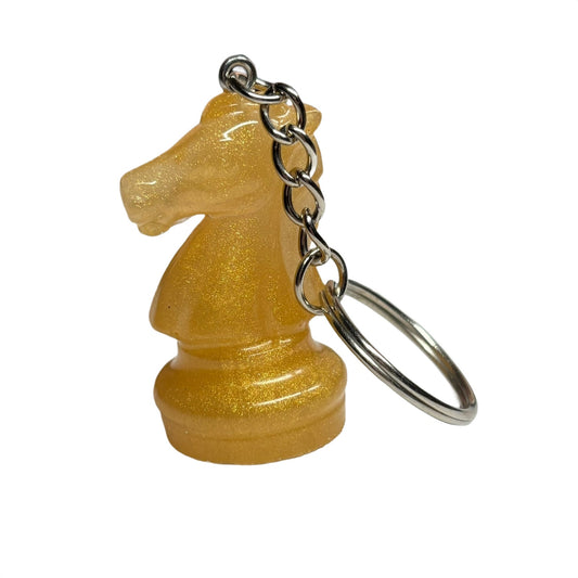 Simple Yellow Knight - Handmade Resin Keychain