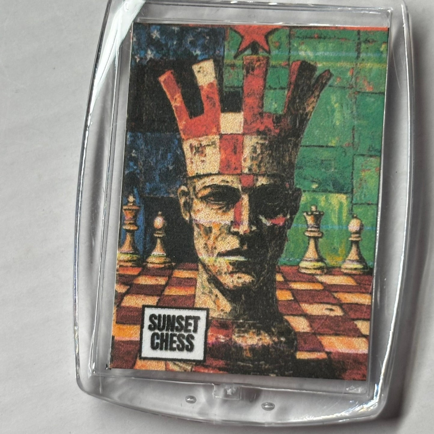 Wise King - Chess  Photo Keychain