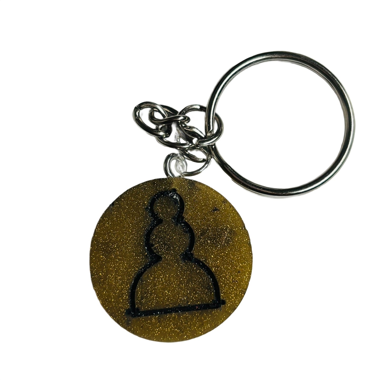 Brown Pawn - Handmade Resin Keychain