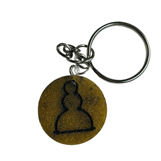 Brown Pawn - Handmade Resin Keychain