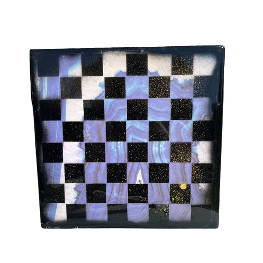 Ocean Blue - Resin Coated Chess Board
