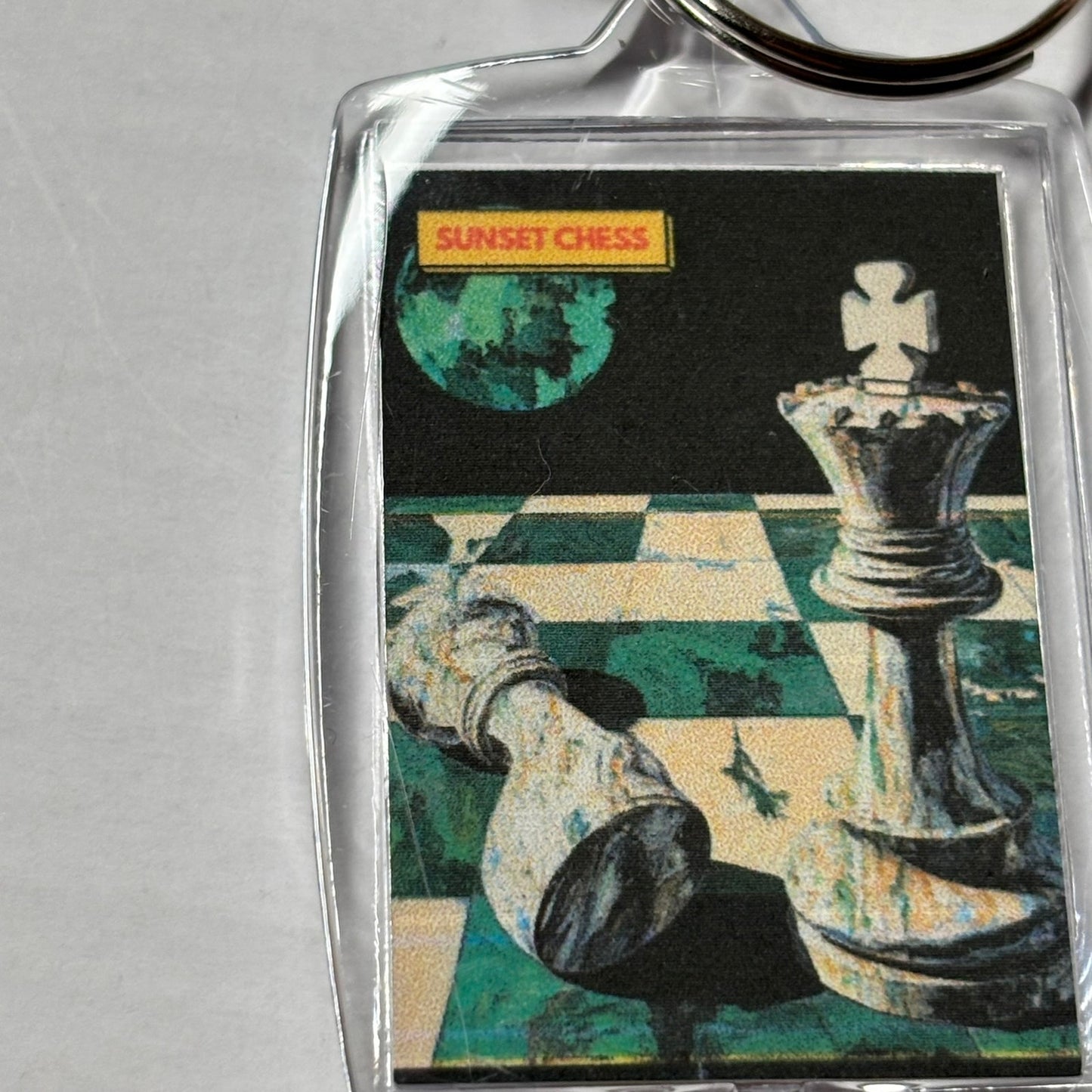 Lucky King - Chess  Photo Keychain