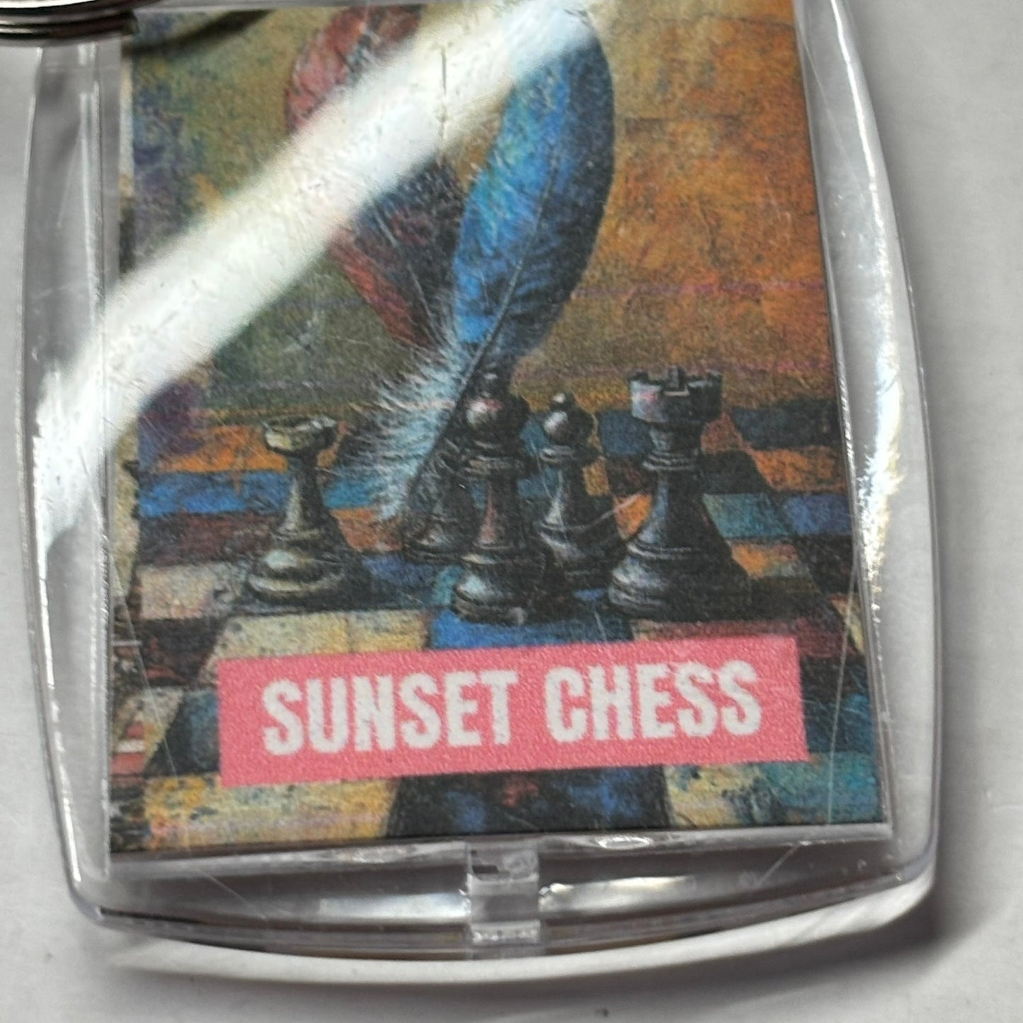 Two Feather - Chess  Photo Keychain