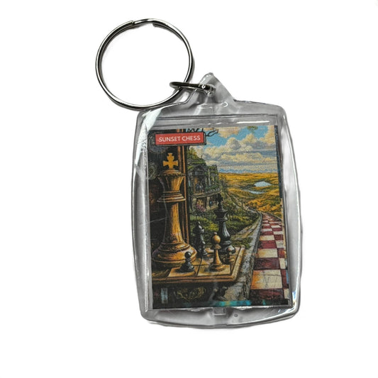 Field Side - Chess  Photo Keychain
