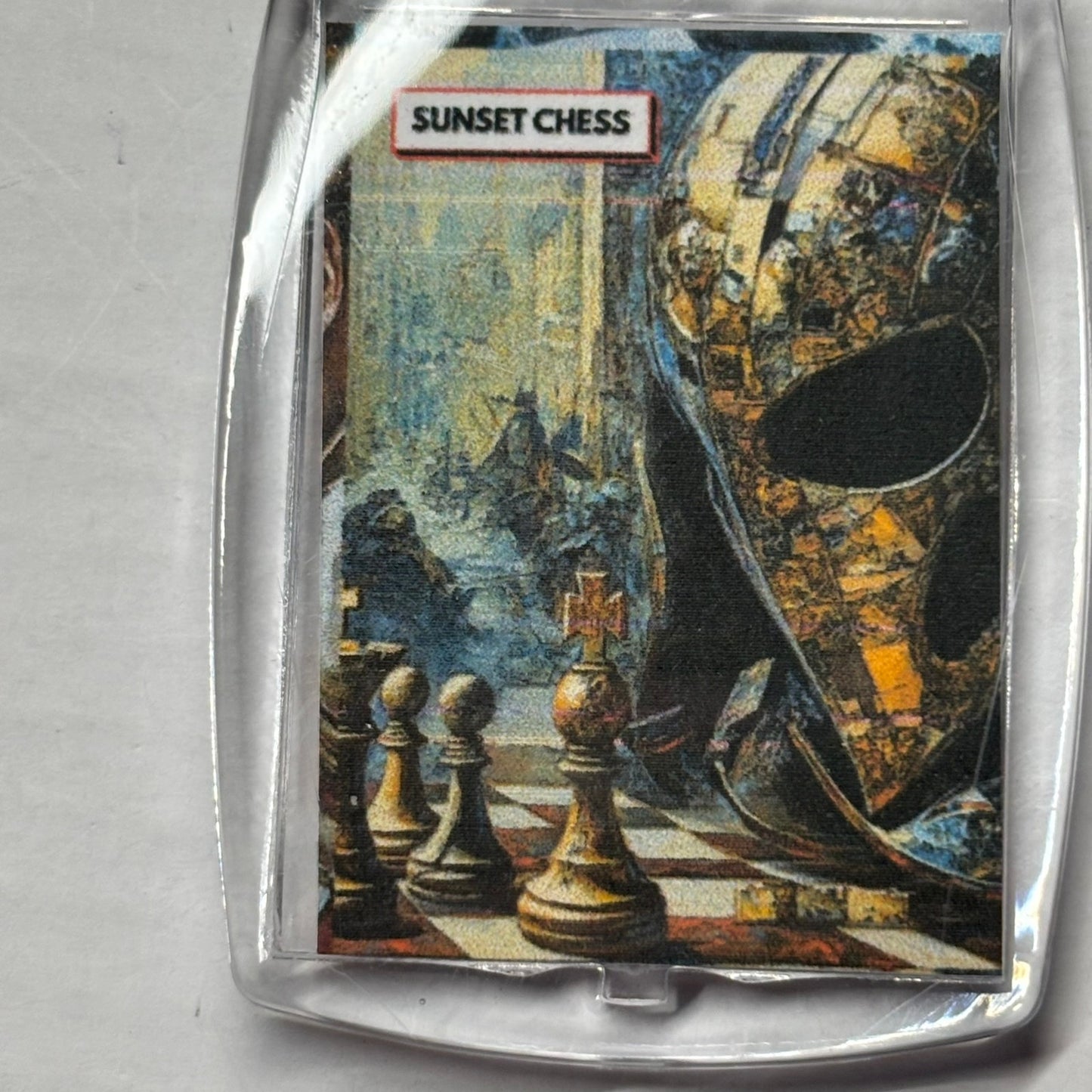 Knights Face - Chess  Photo Keychain
