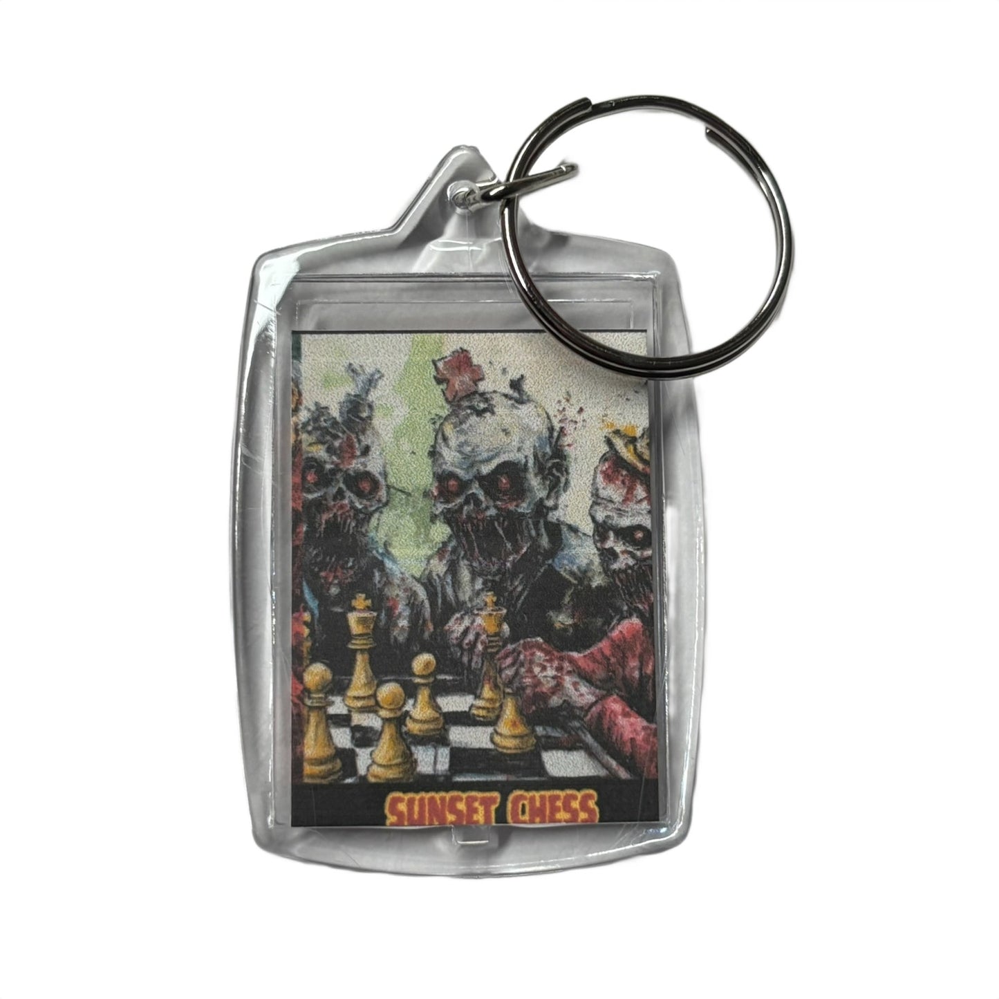 Zombies! - Chess  Photo Keychain