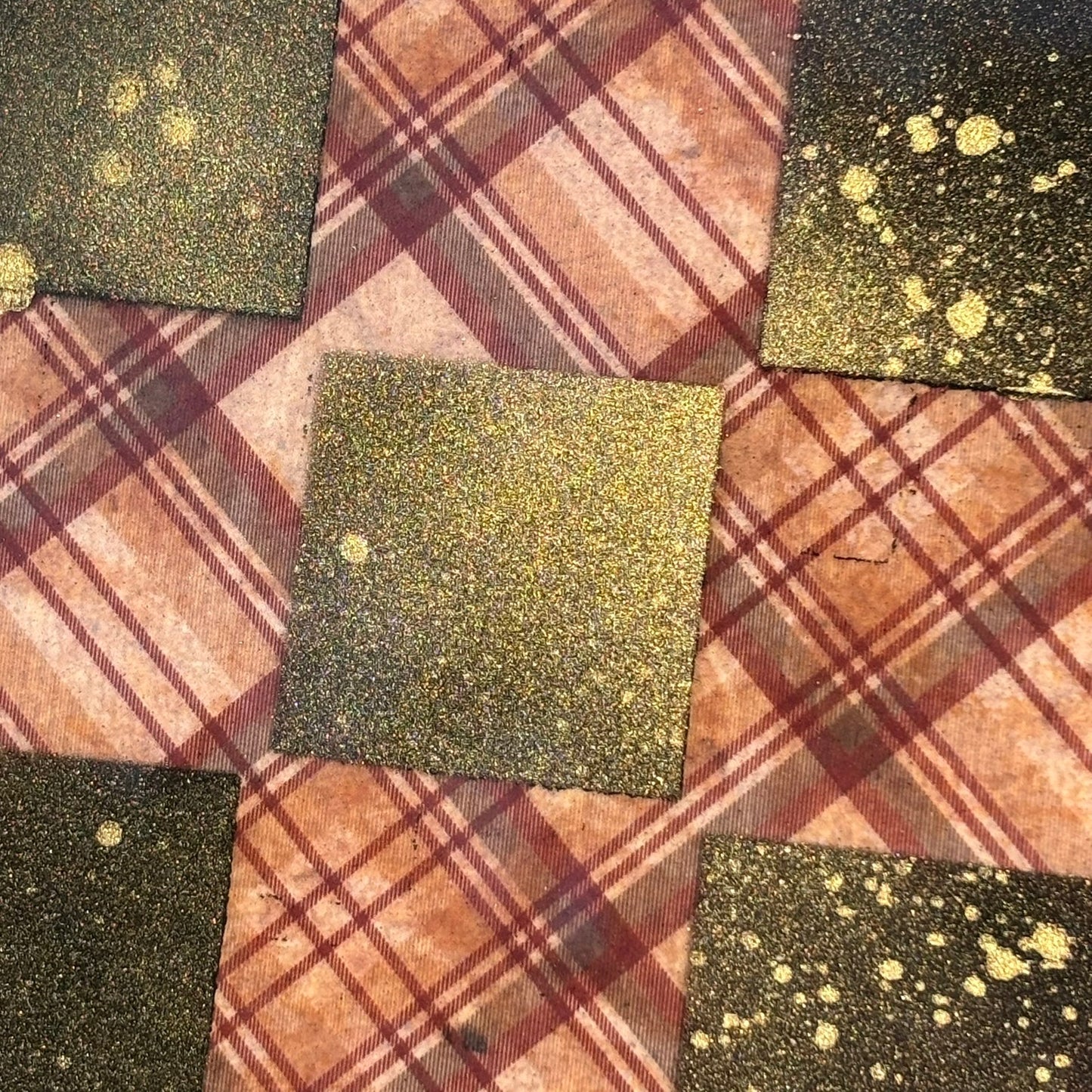 Vintage Golden Brown - Resin Coated Chess Board