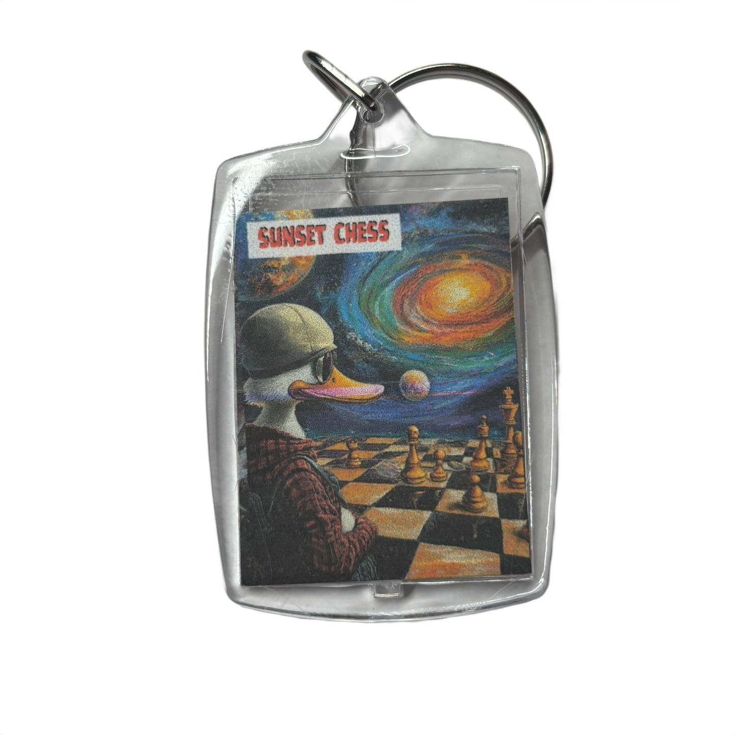 Duck Universe - Chess  Photo Keychain