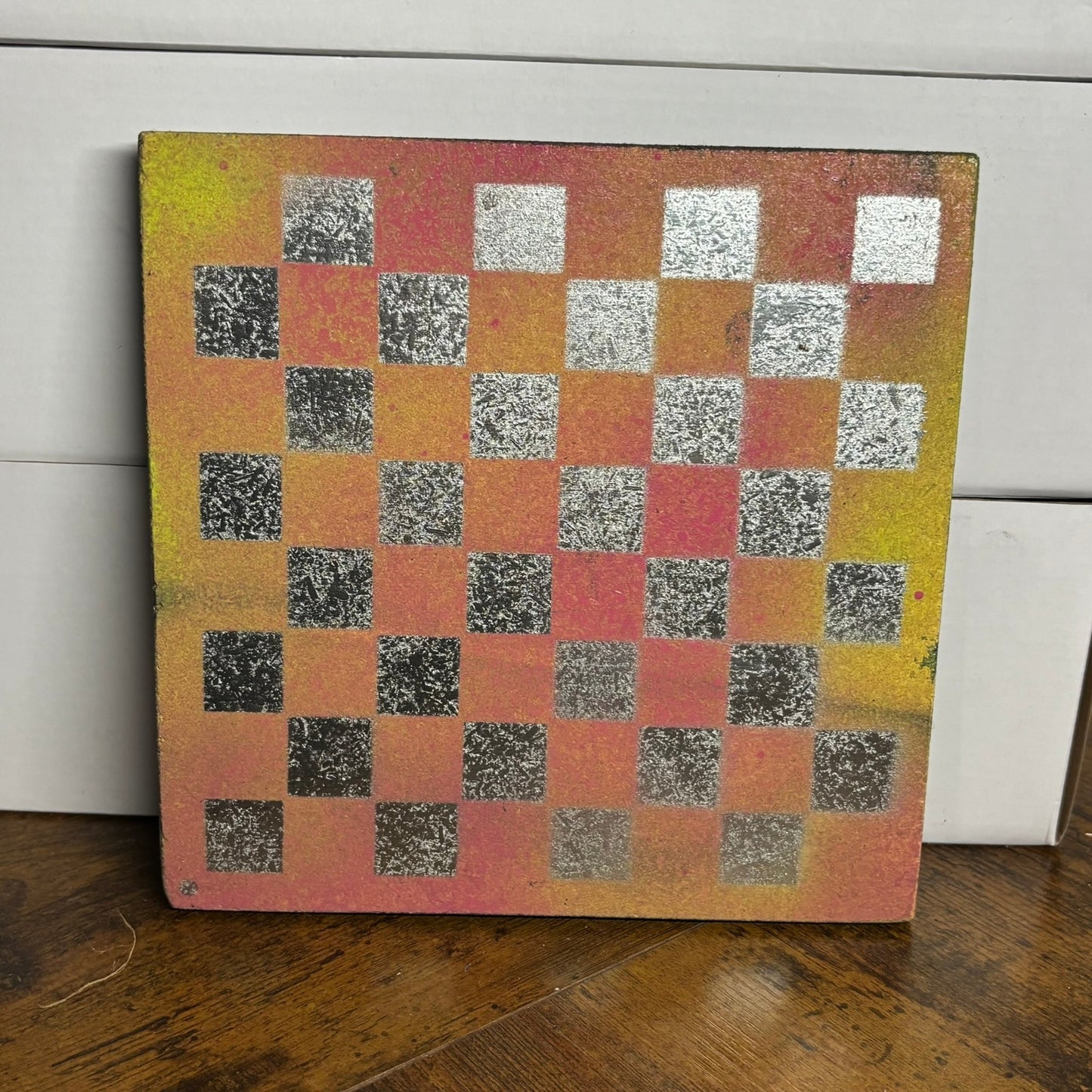 Mango Chrome - Painted Double Sided Chess Board