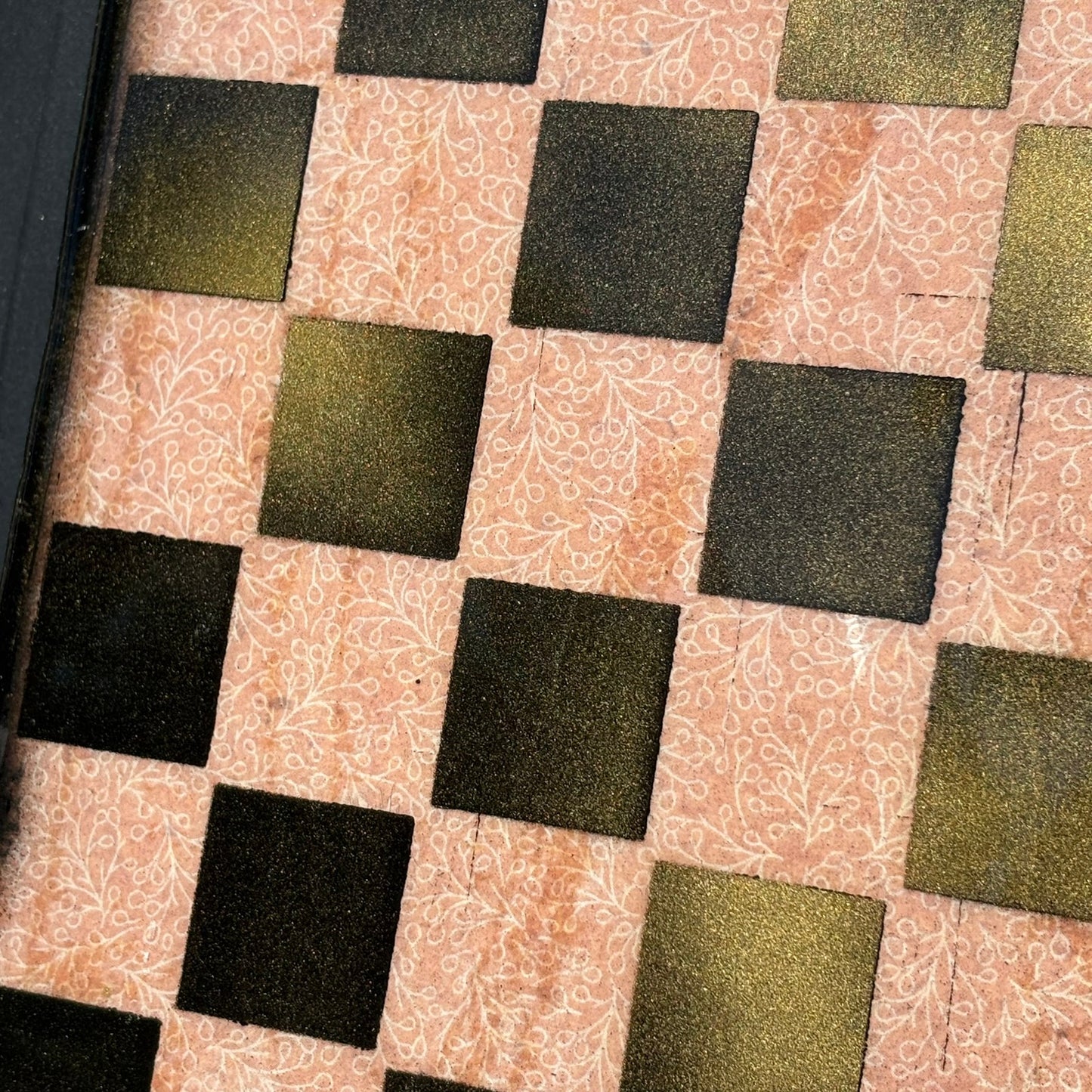 Peach Pink - Resin Coated Chess Board