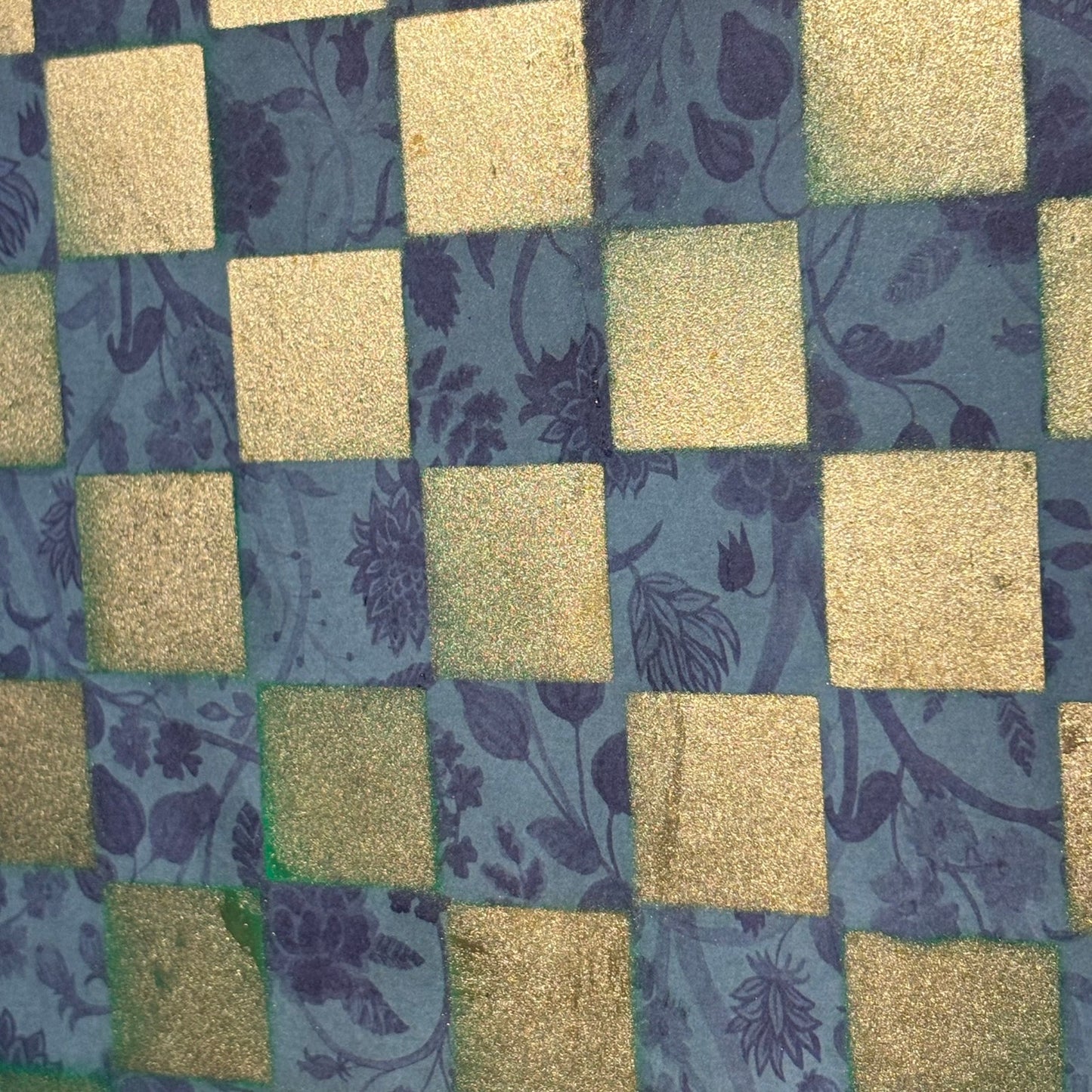 Green & Gold - Scrapbook Chess Board