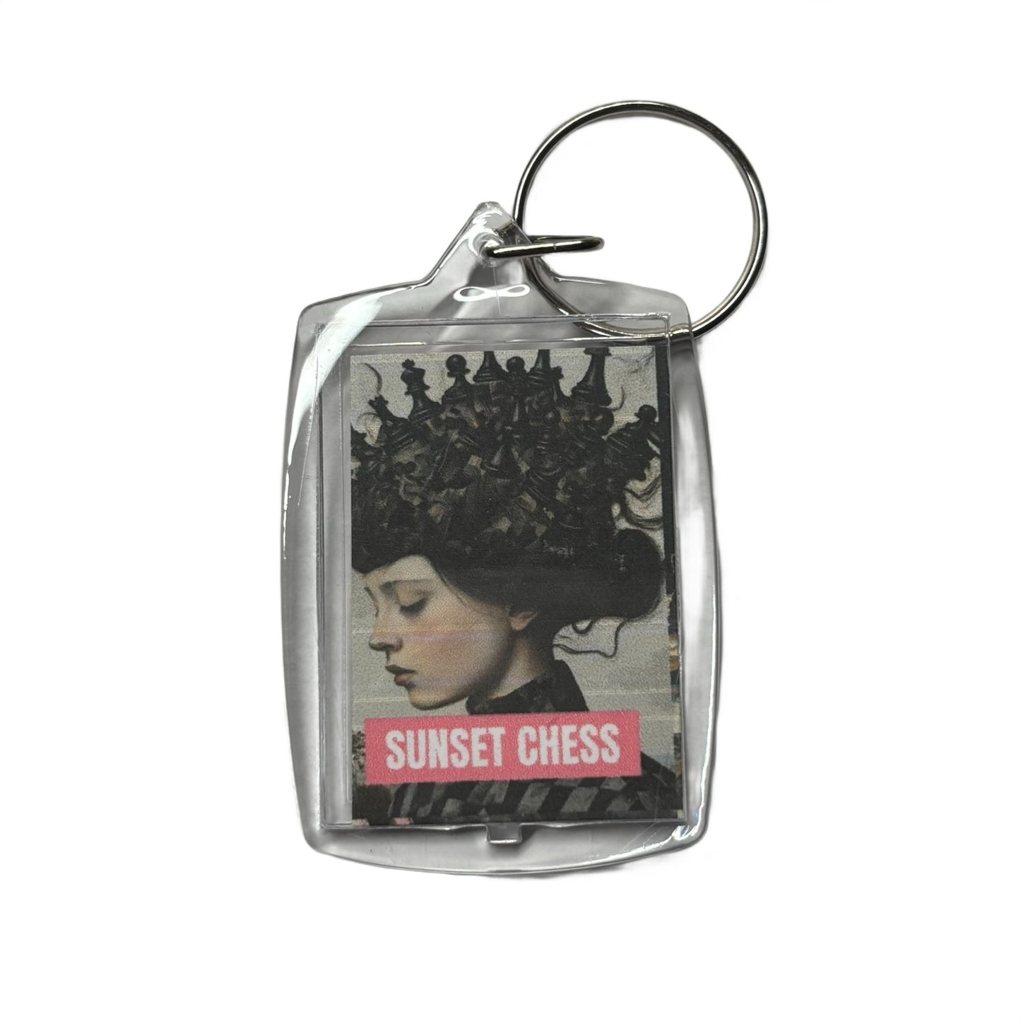 Chess Hair - Chess  Photo Keychain