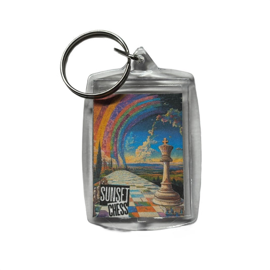 Rainbow Skies - Chess  Photo Keychain