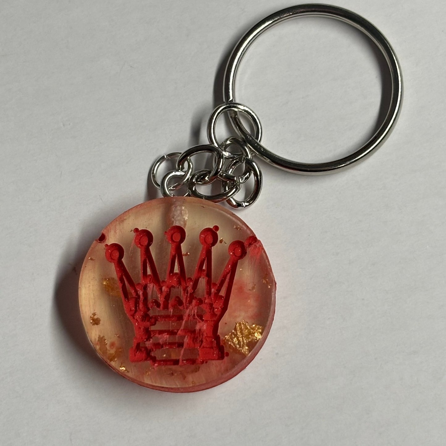 Yellow Fire Queen - Handmade Resin Keychain