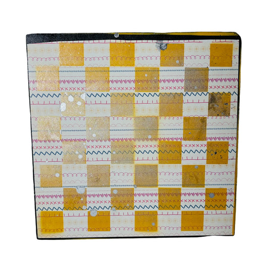 Sunset Yellow - Scrapbook Chess Board