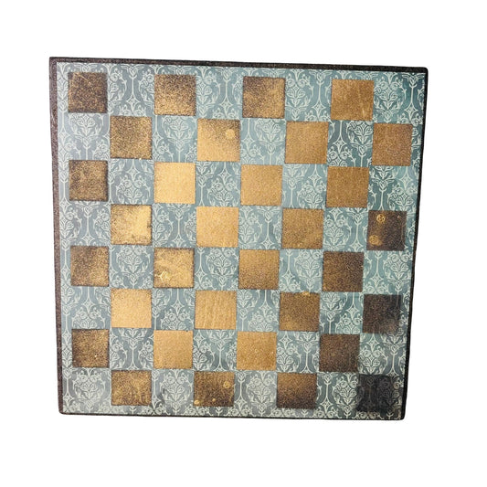 Vintage Green - Scrapbook Chess Board