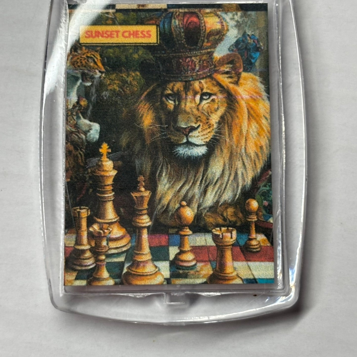 Royal Lion - Chess  Photo Keychain