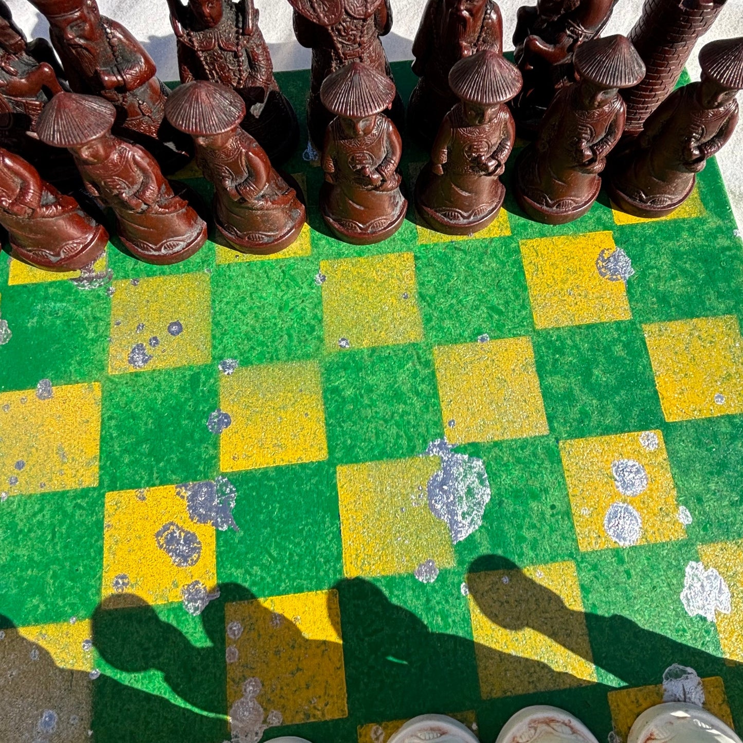 Green Bay Yellow Chrome Drip - Chinese Edition Chess Set