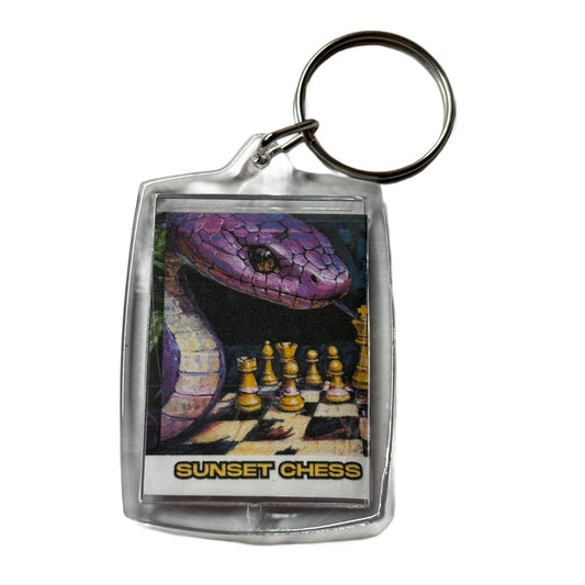 Secret Snake - Chess  Photo Keychain