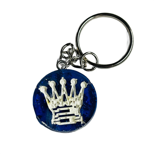 Blue Queen - Handmade Resin Keychain