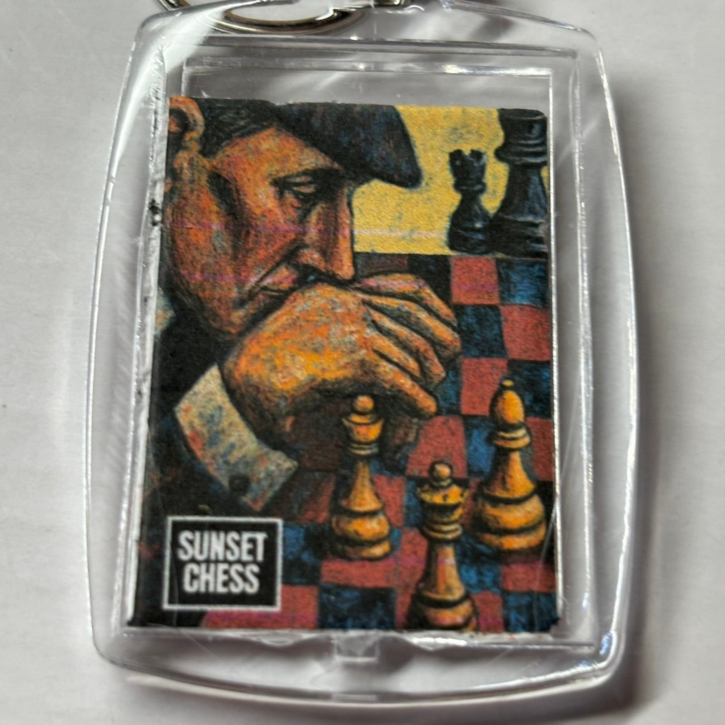 Old School - Chess  Photo Keychain