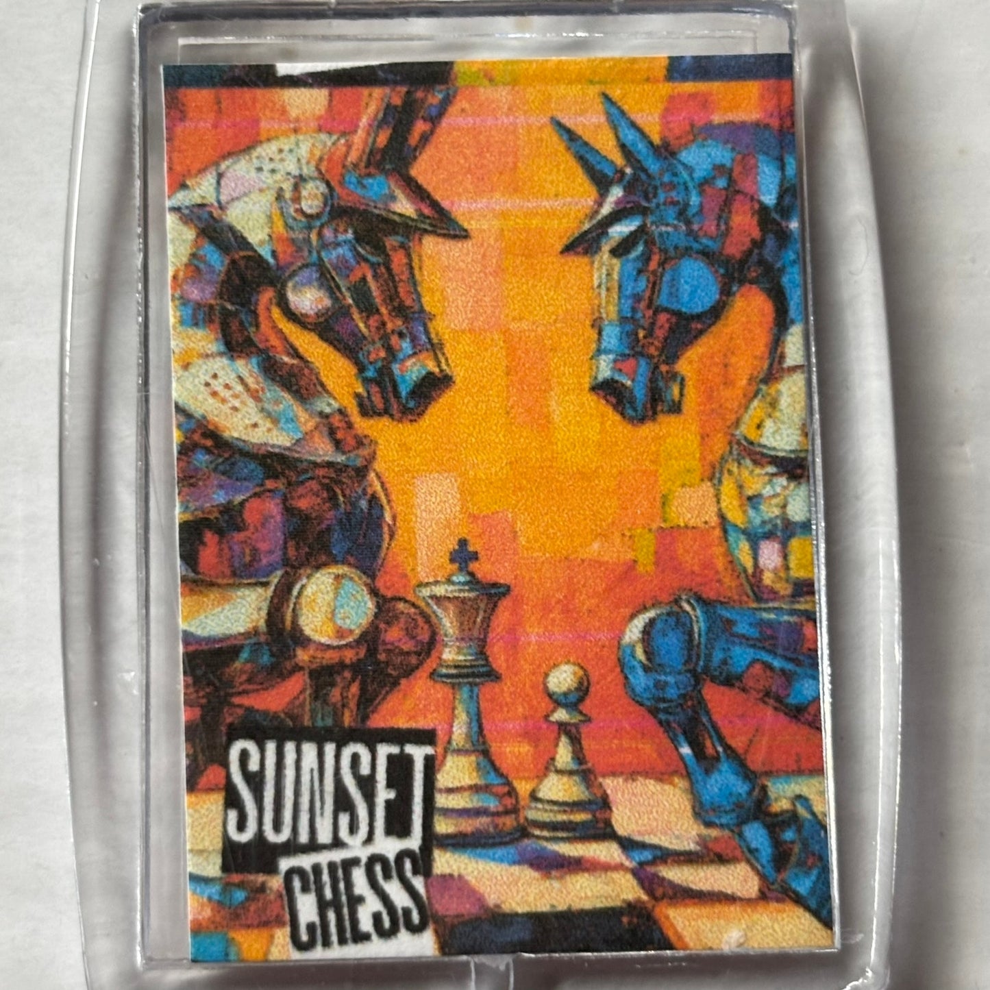 Royal Horses - Chess  Photo Keychain