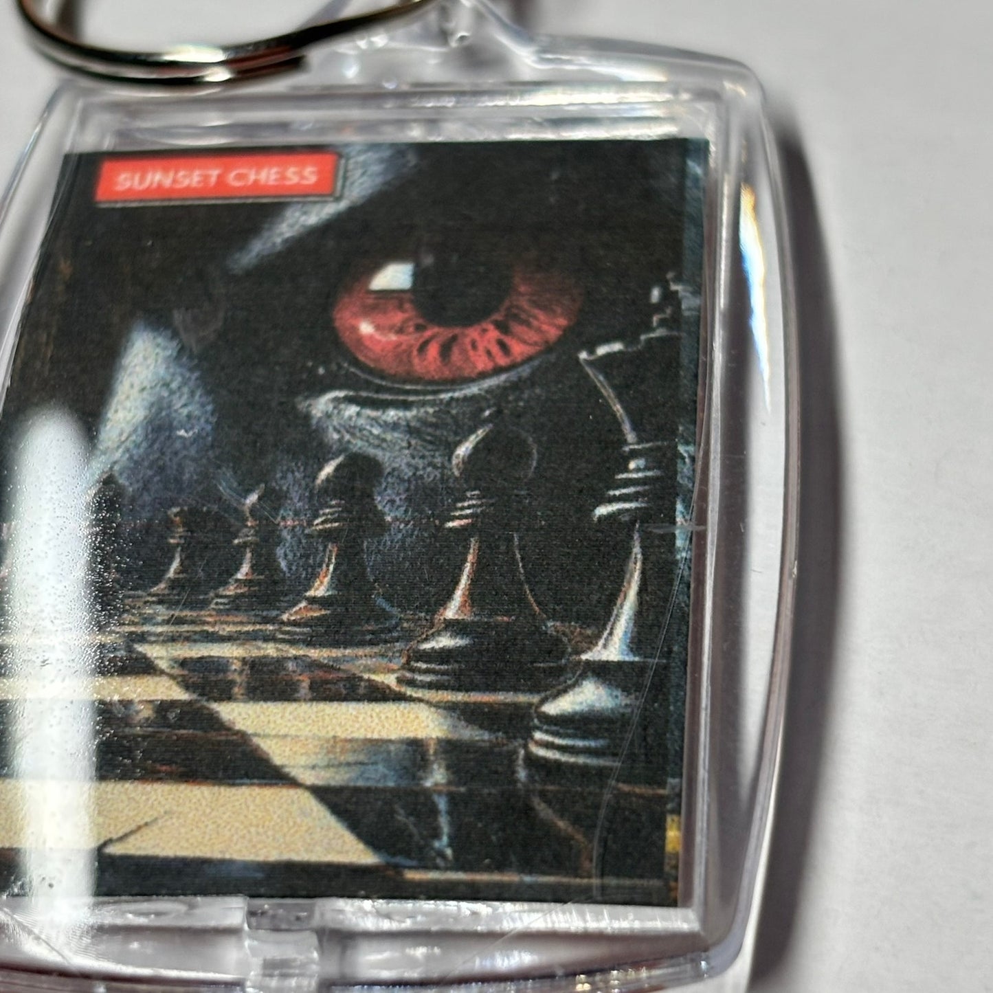 The Dark Eye - Sunset Chess Photo Keychain